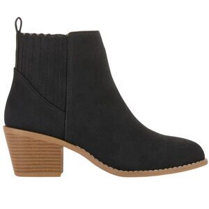 Draper James Womens 7 Elle Bootie Chunky Stacked Heel Zip-up Ankle Boots Brown